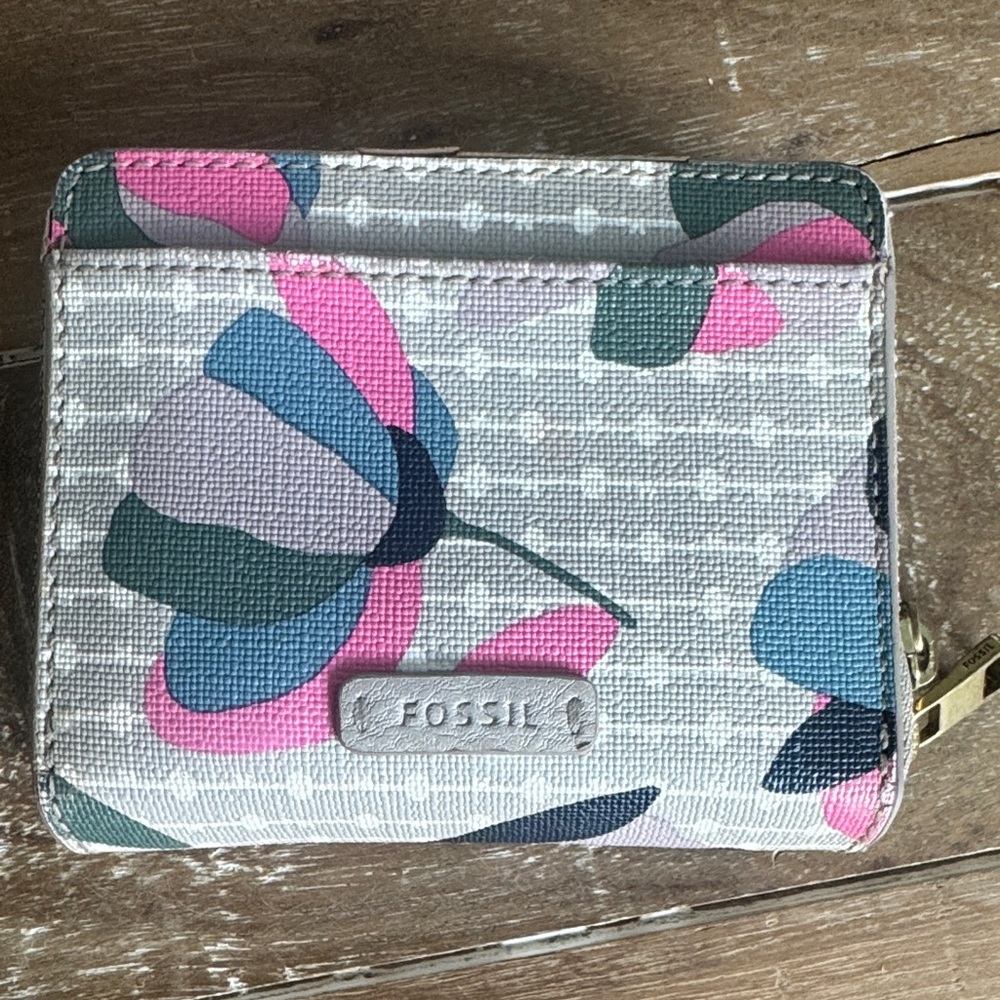 Fossil Multicolor Floral Wallet